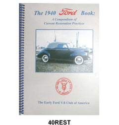 EARLY FORD V-8 CLUB RESTORATION GUIDE - 40 PASS, 296 pages