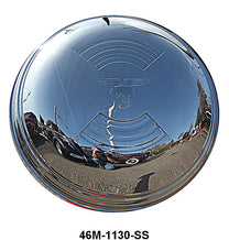 STAINLESS HUB CAP - 46 MERCURY WITH MERCURY LOGO