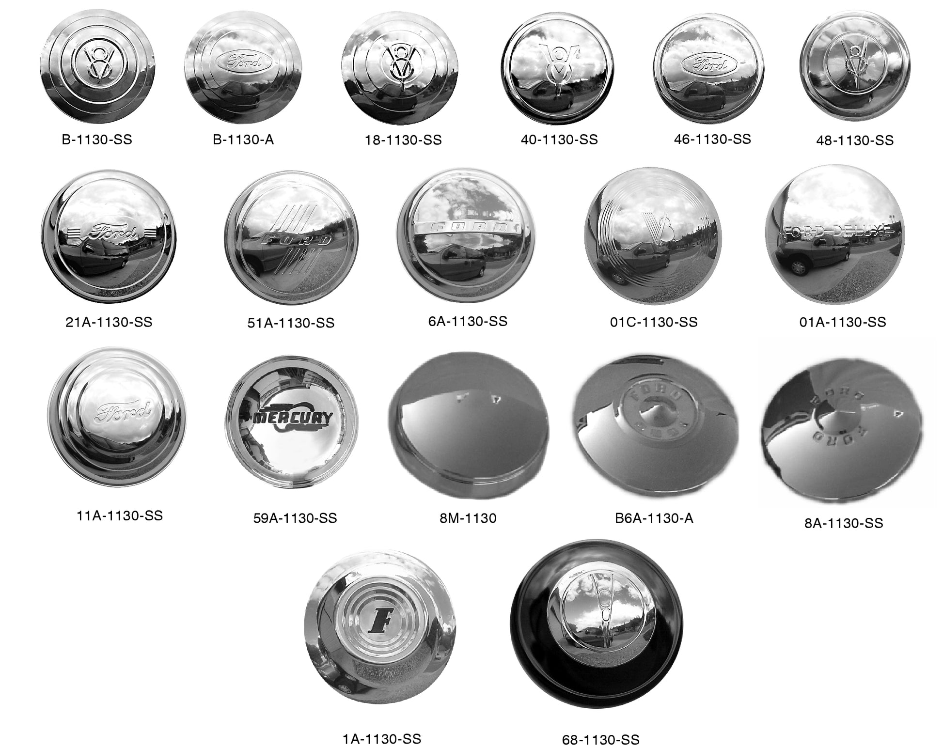 STAINLESS HUB CAP - 35 PASS/PICKUP