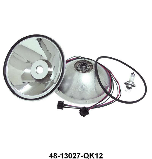 HALOGEN HEADLIGHT REFLECTOR KIT - 35-36 PASS, 35-39 PICKUP 12V