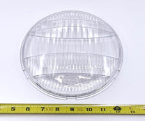 HEADLIGHT GLASS LENS WITH FORD LOGO - 35 PASS, 35-39 PICKUP, 7-7/8"