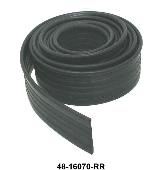 FENDER WELTING FOR REAR FENDER - 8' x 1-7/8" x 1/4" BEAD BLACK RUBBER