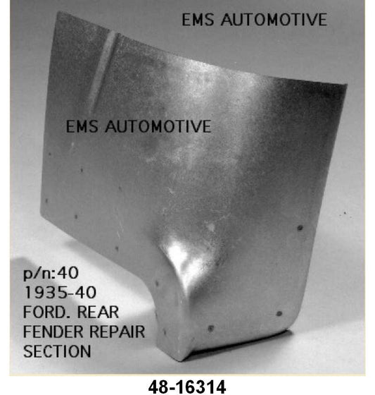 FRONT OF REAR FENDER REPAIR PANEL - 35-40 PASS RIGHT HAND