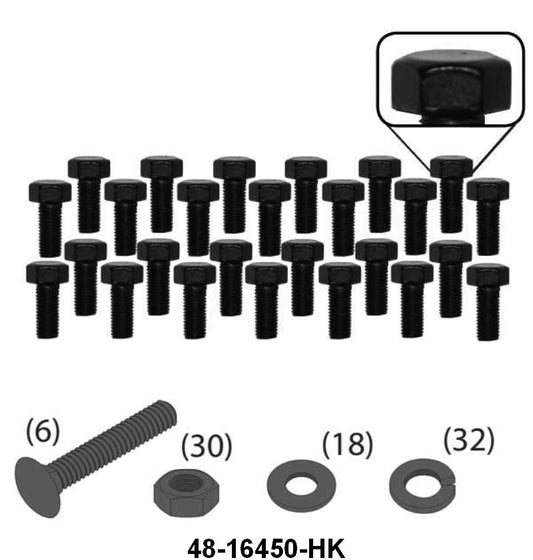 RUNNING BOARD BOLT KIT - 35-36 PASS  (112 pcs)