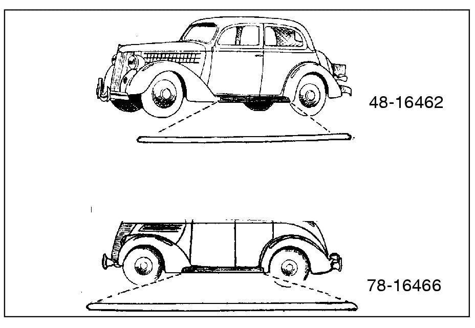 RUNNING BOARD TRIM - 35-36 PASS (NEEDS CLIPS) 58-3/4" long 1-1/4" wide