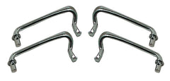 POLISHED STAINLESS HOOD HANDLES - 34-36 PASS, 35-37 PICKUP SET OF 4