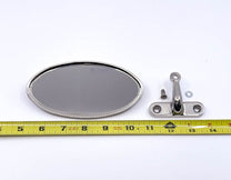 REAR VIEW MIRROR/BRACKET - 35-36 CAB/CONV SDN STAINLESS W/OVAL HEAD