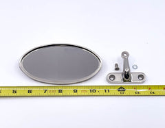 REAR VIEW MIRROR/BRACKET - 35-36 CAB/CONV SDN STAINLESS W/OVAL HEAD