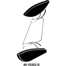 WIND WING BRACKET PAD - 36-38 ROADSTER, PHAETON