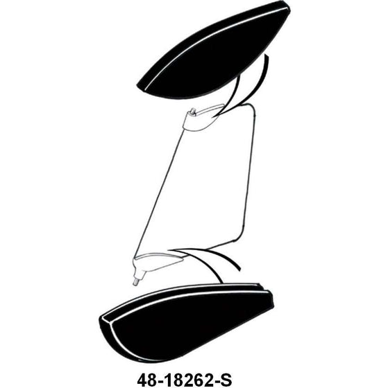 WIND WING BRACKET PAD - 36-38 ROADSTER, PHAETON