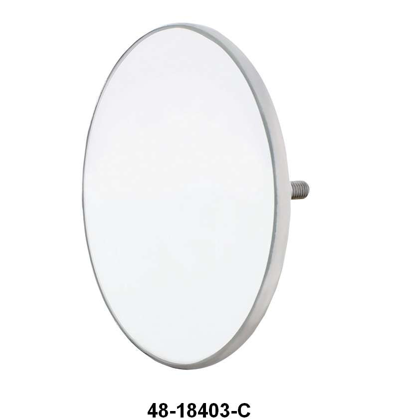 STAINLESS OUTSIDE MIRROR HEAD - 35-40 PASS, 35-47 PICKUP, 4"
