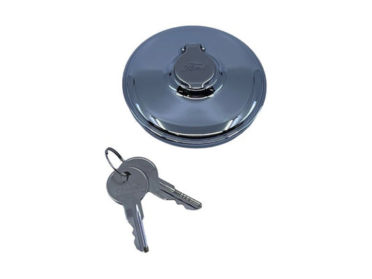 LOCKING VENTED GAS CAP - 32-48 PASS, 39-48 MERC, 32-50 PICKUP W/FORD SCRIPT