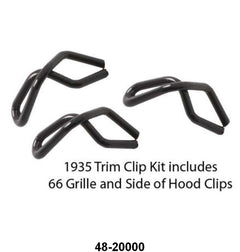 HOOD AND GRILLE TRIM CLIPS - 35 PASS  66 CLIPS