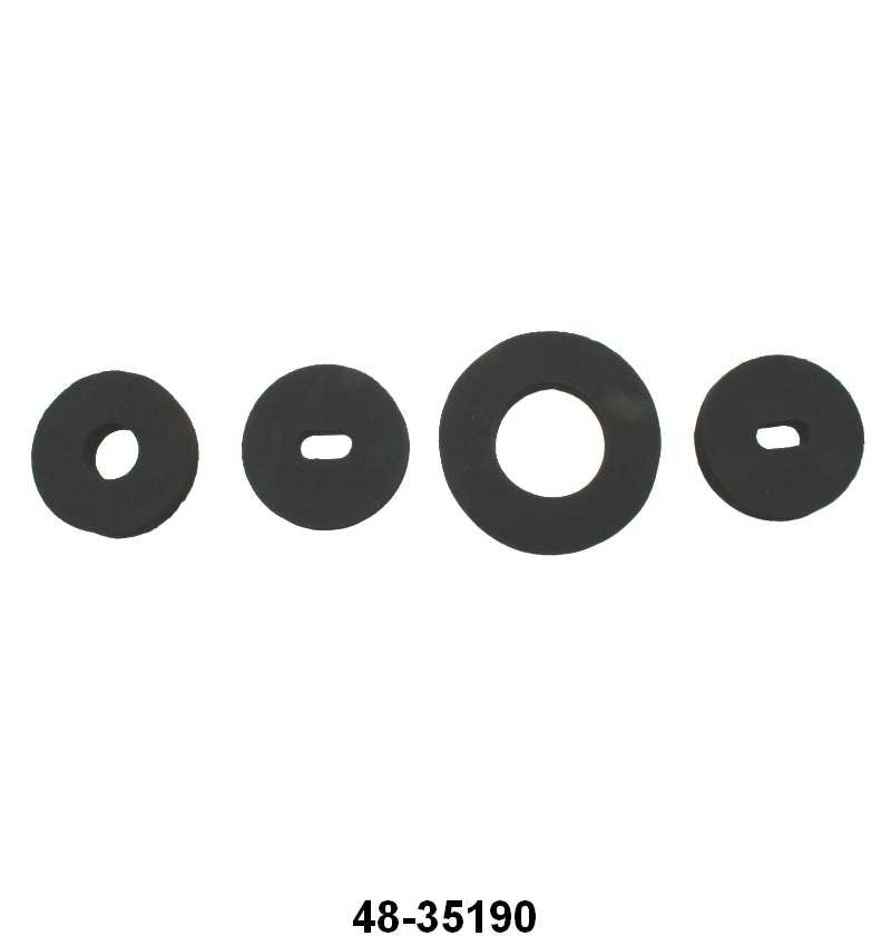 LOWER STEERING COLUMN & PEDAL SEALS - 35-38 PASS, 4 pcs