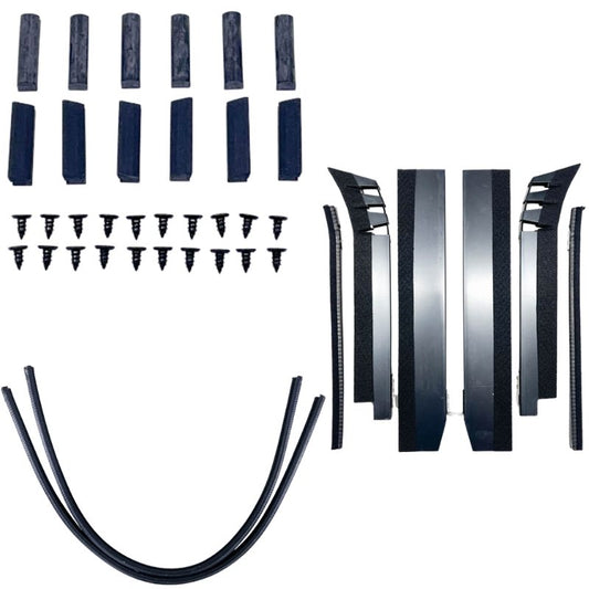 WINDOW CHANNEL KIT - 35-36 2DR SDN WITH RUBBER BUMPERS