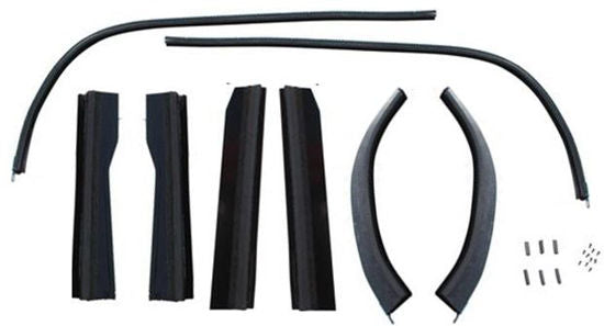 WINDOW CHANNEL KIT - 35-36 3W COUPE WITH RUBBER BUMPERS