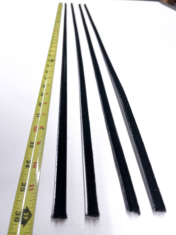 STAINLESS BEAD WINDOW ANTI-RATTLERS - 35-36 CABRIOLET (4) pcs