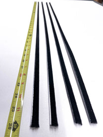 STAINLESS BEAD WINDOW ANTI-RATTLERS - 35-36 CABRIOLET (4) pcs