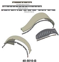 FENDER, GRILL, & APRON WELTING & WEBBING KIT - 35 PASSENGER KIT OF 6 PIECES