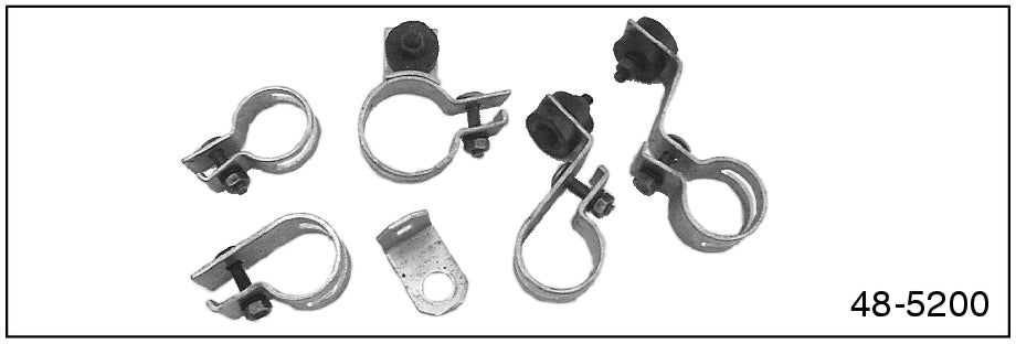 EXHAUST CLAMP & BRACKET SET - 35-38 PASSENGER, PICKUP