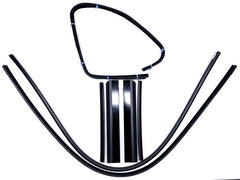 REAR DOOR & QUARTER WINDOW CHANNEL KIT - 35-36 4DR SDN W/BUMPERS