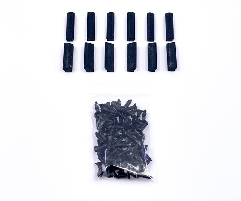 REAR DOOR & QUARTER WINDOW CHANNEL KIT - 35-36 4DR SDN W/BUMPERS