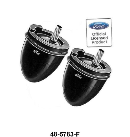 REAR AXLE BUMPERS - 35-38 PASS/PU WITH "FORD" SCRIPT