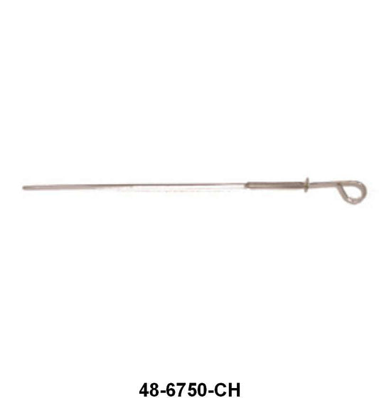 ENGINE OIL DIPSTICK - 35-48 PASS, 39-48 MERC 35-47 PU V8, CHROME