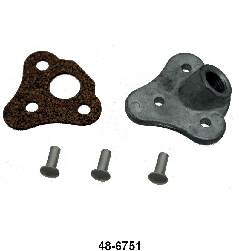 ENGINE OIL DIPSTICK TUBE BOSS - 35-48 PASS, 39-48 MERC, 35-47 PICKUP V8