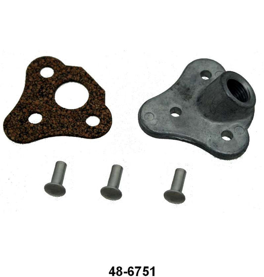 ENGINE OIL DIPSTICK TUBE BOSS - 35-48 PASS, 39-48 MERC, 35-47 PICKUP V8