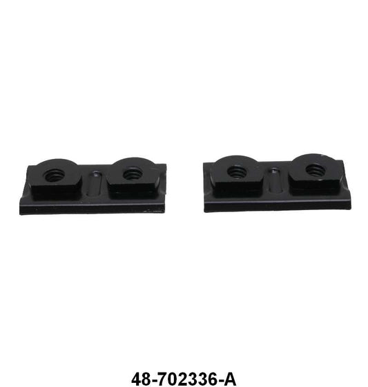 DOOR STRIKER MOUNTING PLATE - 35-39 COUPE/SEDAN, 38-52 PU