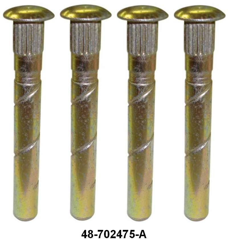 DOOR HINGE PINS - 32-40 PASS, 32-47 PICKUP SET OF 4, PLAIN STEEL