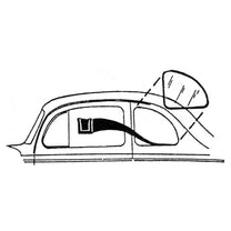 STATIONARY QUARTER WINDOW SEALS - 35-36 5W COUPE
