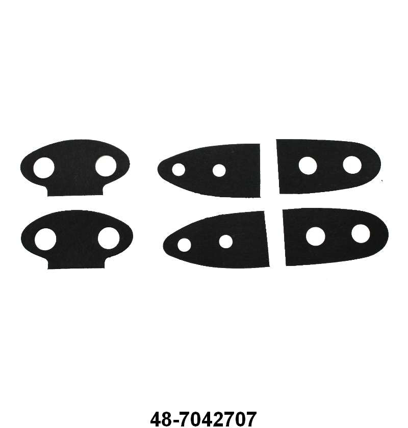 TRUNK HINGE AND LOCK PADS - 35-36 HUMPBACK SEDAN 6 PIECES