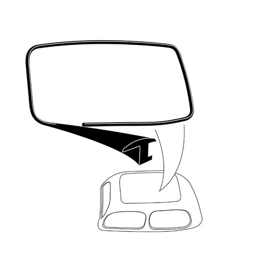 TOP DECK RETAINER MOLDING RUBBER SEAL - 35-36 SEDAN DELIVERY