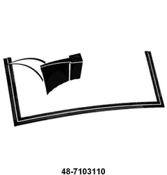 WINDSHIELD SEAL - 35-36 ROADSTER, PHAETON, FOR  ORIGINAL FRAME