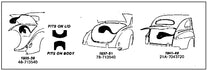 TRUNK LID SEAL - 35-36 COUPE, ROADSTER, CABRIOLET