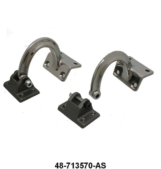 STAINLESS TRUNK HINGES - 35-36 ROADSTER, COUPE, CABRIOLET