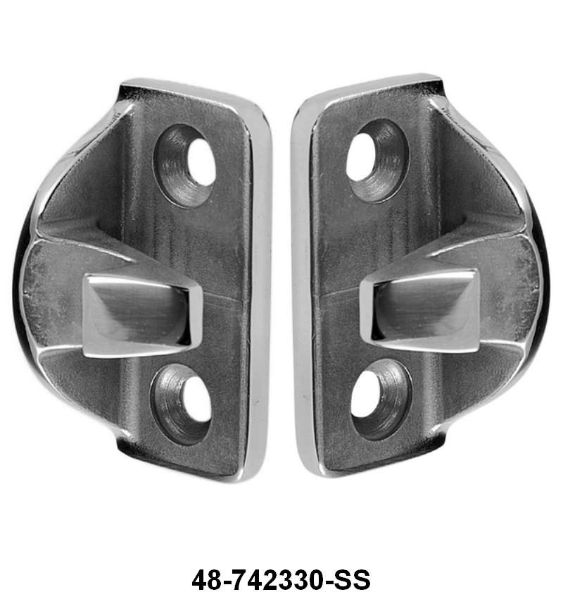 STAINLESS DOOR STRIKERS - 35-38 CONV SDN, 38 CONV