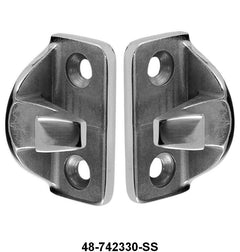 STAINLESS DOOR STRIKERS - 35-38 CONV SDN, 38 CONV