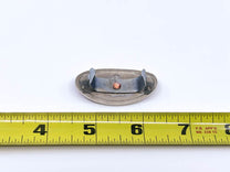 PORCELAIN GRILLE SHELL ORNAMENT EMBLEM - 35-36 PASS, 38 PASS, 36 PICKUP RED