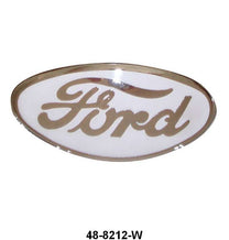 PORCELAIN GRILLE SHELL ORNAMENT EMBLEM - 35-36 PASS, 38 PASS, 36 PICKUP WHITE