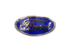 PORCELAIN GRILLE SHELL ORNAMENT EMBLEM - 35-36 PASS, 38 PASS, 36 PICKUP BLUE