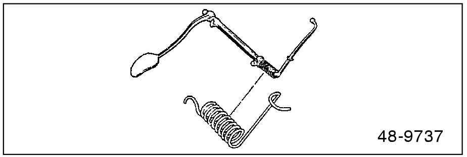 GAS PEDAL LINKAGE RETURN SPRING - 35-48 PASS 39-48 MERC 35-47 PU