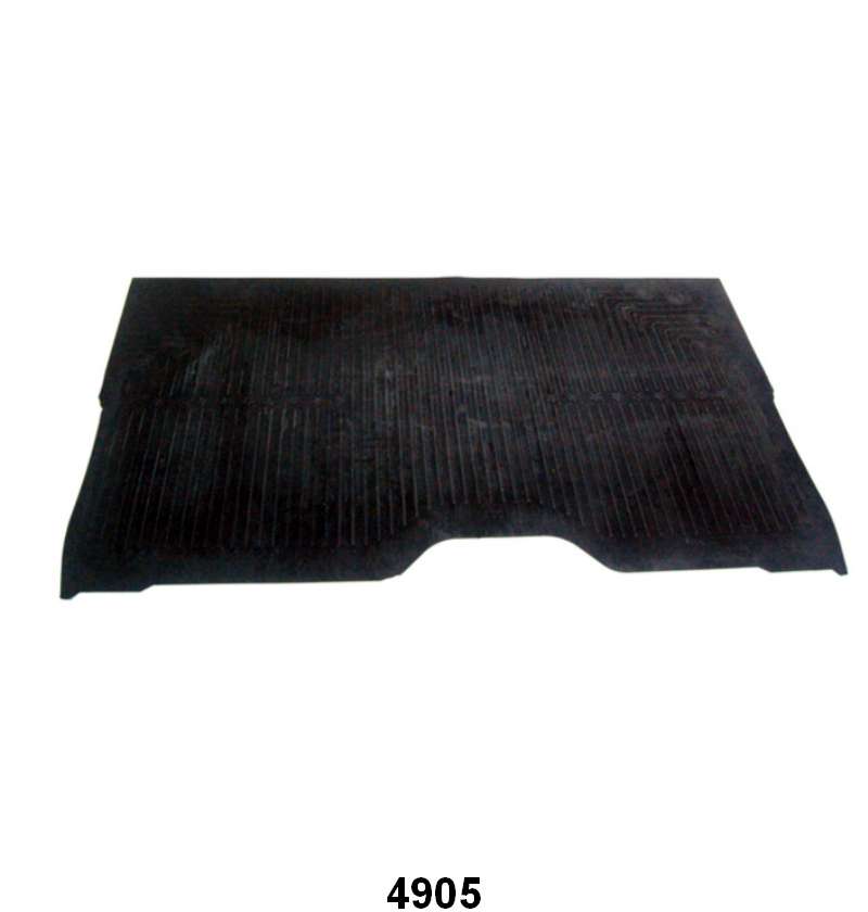 RUBBER FLOOR MAT - 53-56 F-100/F-350 - NO HOLES OR JUTE PADDING