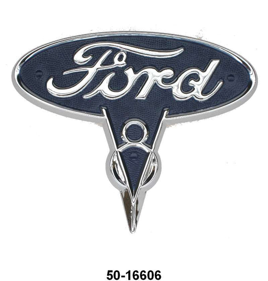HOOD SIDE EMBLEMS - 35-36 PICKUP "FORD V8"