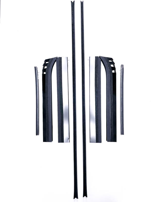 DOOR WINDOW CHANNEL KIT - 35-37 PICKUP WITH RUBBER BUMPERS (SLOTS IN DOOR)