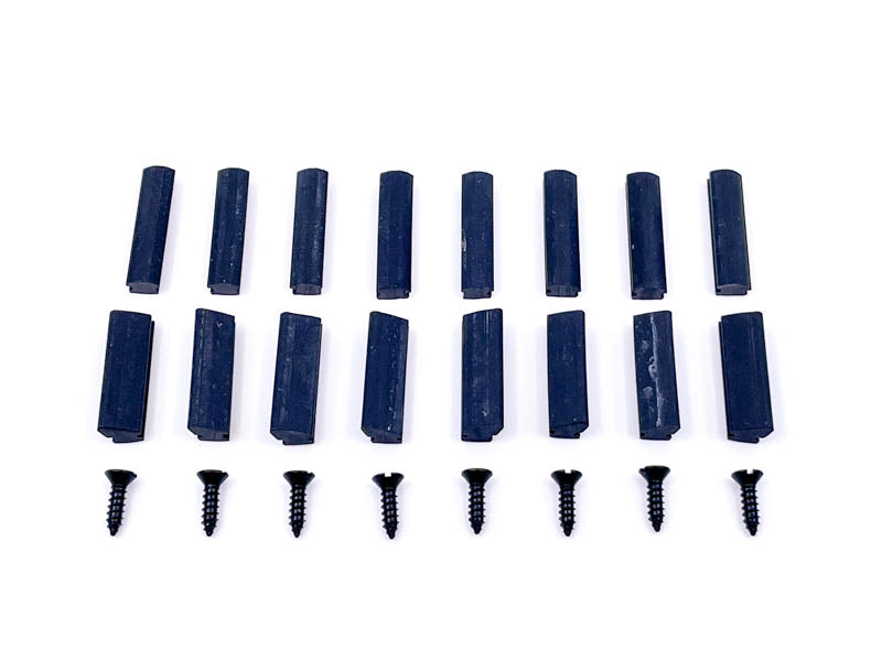 DOOR WINDOW CHANNEL KIT - 35-37 PICKUP WITH RUBBER BUMPERS (SLOTS IN DOOR)