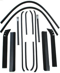 DOOR WINDOW CHANNEL KIT - 35-37 PICKUP WITH STAINLESS FELT STRIPS