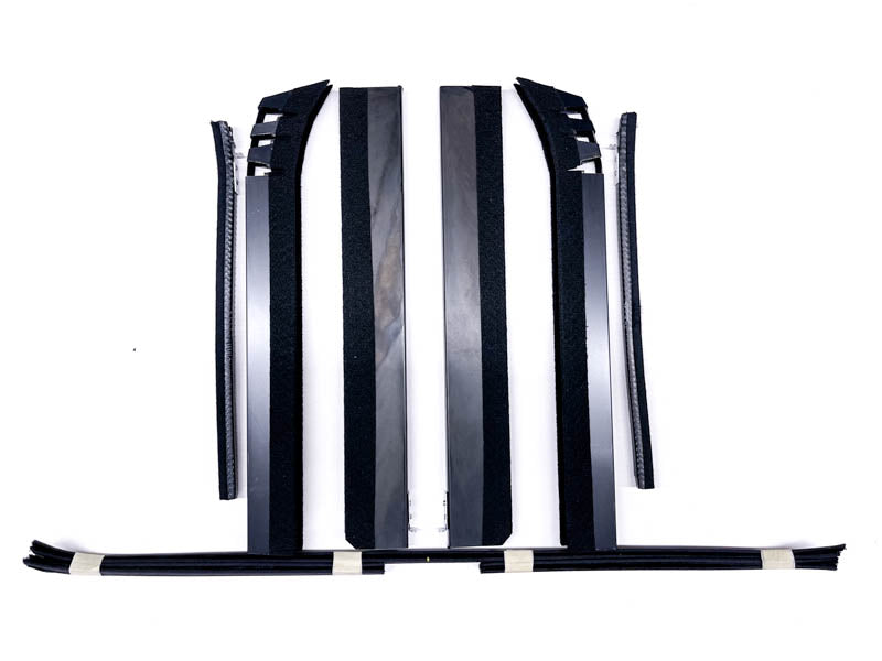 DOOR WINDOW CHANNEL KIT - 35-37 PICKUP WITH FELT STRIPS (HOLES IN DOOR)